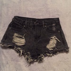 Forever 21 black high waisted shorts